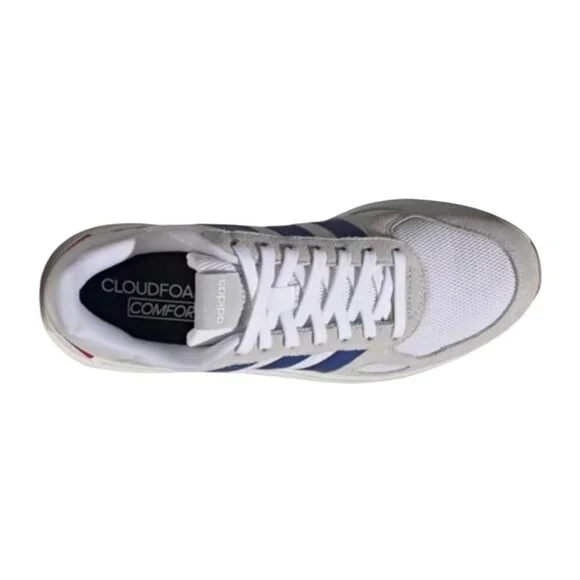 Adidas Run 84 Jogger Sneaker Men’s White/Blue Size 10 - Picture 10 of 14